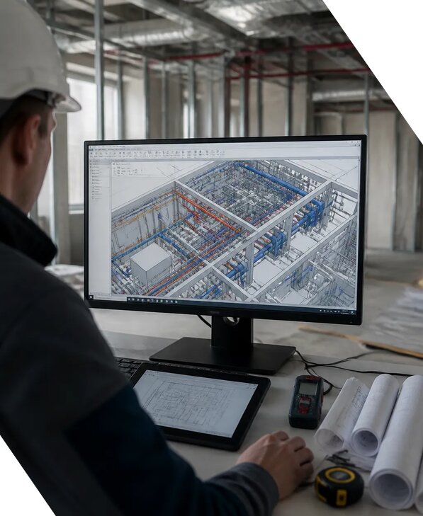 Создание BIM модели инженерных сетей для объектов в Балашихе